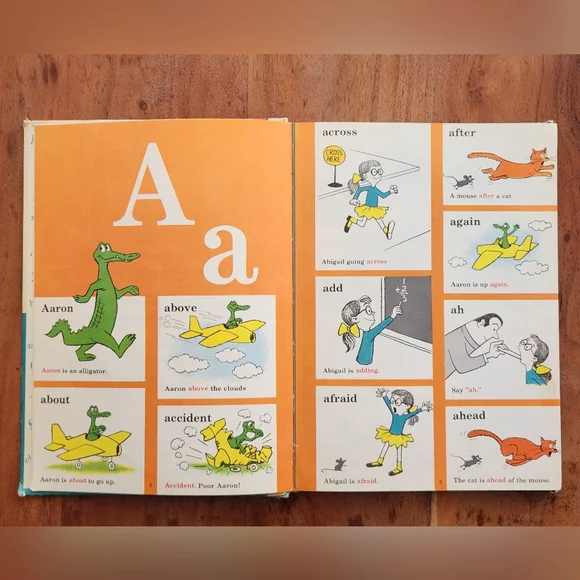 1st Edition Cat In The Hat Beginner Dictionary - Dr. Seuss 1960s